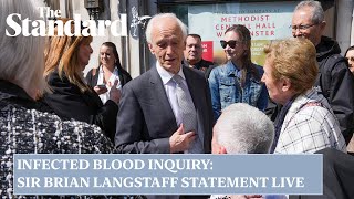 Infected Blood Inquiry live chair Sir Brian Langstaff gives statement after damning report [upl. by Rosamund975]