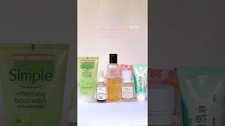 Night time exfoliating skincare routine for all skin types skincareroutine ordinaryskincare oily [upl. by Eizzo]