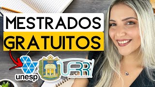 3 MESTRADOS GRATUITOS com INSCRIÇÕES ABERTAS AGORA  UNIVERSIDADES FEDERAIS  Mari Rel [upl. by Janith]