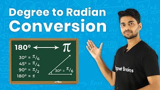 Degree to Radian Conversion  Maths Class 11 [upl. by Yelrahs]