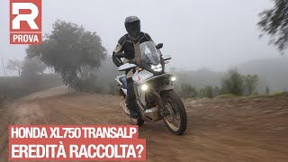 Honda XL750 Transalp  Prova  come va in strada e in offroad la nuova adventure media di Honda [upl. by Elok]