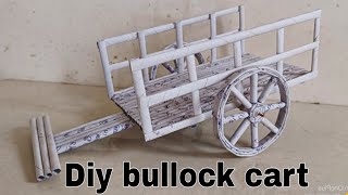 How to make newspaper bullock cart  Diy bullock cart with paper  Diy bullock cart  sagada gadi😲 [upl. by Carlo]