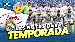 ✍️ LAS NOTAS DE LA TEMPORADA DE LOS JUGADORES DEL REAL MADRID 🔥 [upl. by Galatia]