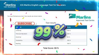 Marlins Test For Seafarer Score 99 [upl. by Hospers]