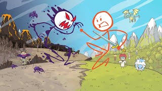 draw stickman epic 2 capitulo 4 y 5 por qué hora es muy fácil [upl. by Puduns]