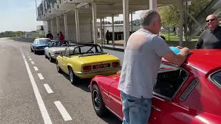 Lotus Elan Fest 11 on track together  Lotus Goodwood Trackday 30 April 2022 [upl. by Mikahs]