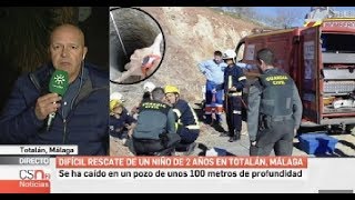 Julen un niño de dos años cae a un pozo en Totalán Málaga [upl. by Landrum821]