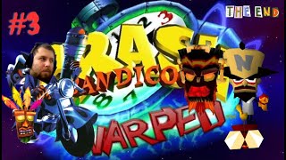 Crash Bandicoot Warped 3 1998 Batalla final contra el Dr N Cortex 3 [upl. by Hanfurd]