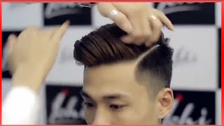 Messy Pompadour  how to cut a pompadour haircut  Mens Hair Tutorial amp Hairstyle [upl. by Spiros]