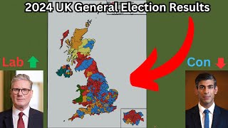 2024 UK General Election Results Timelapse In Minecraft MORE DETAILED VERSION generalelection2024 [upl. by Darej]