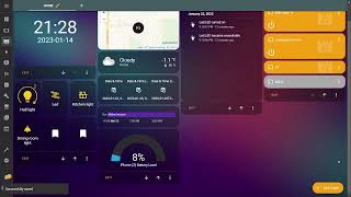 A Great Starting Dashboard For Home assistant With Big Clock [upl. by Ul288]