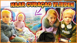 WE VLiEGEN 10 UUR MET 4 KiNDEREN NAAR CURAÇAO 🇨🇼  17 uur durende reis  Bellinga Vlog 3052 [upl. by Lull156]