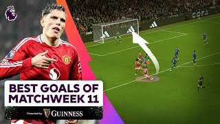 The BEST Goals of Matchweek 11  FT Garnacho Neto Salah and MORE [upl. by Betteanne]