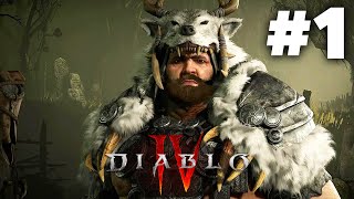 DIABLO 4 Gameplay Walkthrough Part 1  DRUID Full Game [upl. by Oskar]