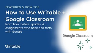 How To Use Writable with Google Classroom [upl. by Nauqan]