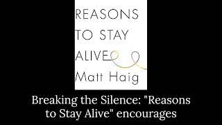 Reasons To Stay Alive by Matt Haig Full Audiobook [upl. by Najib]