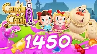 Candy Crush Soda Saga Level 1450  2 Boosters Used [upl. by Nichol867]