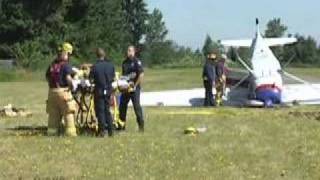 Cessna 170 Plane Crash Shady Acres Airstrip  Spanaway WA [upl. by Zevahc155]