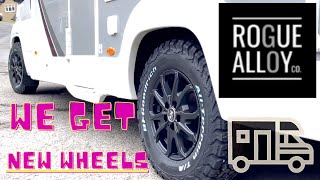 NEW ROGUE ALLOY WHEELS for our Motorhome [upl. by Min]