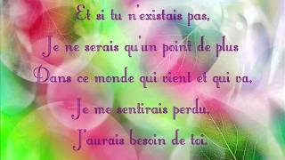 Joe Dassin  Et si tu nexistais pas  Paroles Lyrics [upl. by Anonyw]