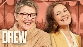 Annette Bening Reveals What it was like working with Meryl Streep  The Drew Barrymore Show [upl. by Ernesto]