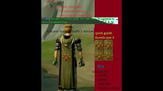 RS3 elite hunter outfit 2 minute guide to gaining 100 hunter marks asap [upl. by Noitna593]