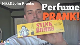 STINKY PERFUME PRANK  Top Boyfriend and Girlfriend Pranks [upl. by Corell]