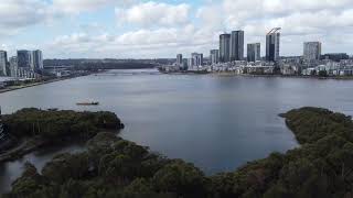 View of Wentworth Point and Rhodes [upl. by Snah601]