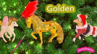 Breyer Holiday Stablemates  Christmas Golden Jewel Stallion Ornament Activity DIY Kit Review Video [upl. by Jedediah166]