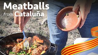 Meatballs with peas and artichokes from Cataluña [upl. by Ecirtaed46]