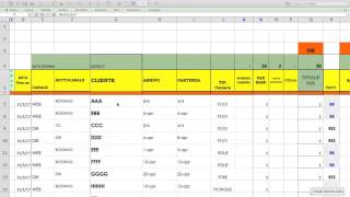 PRENOTAZIONI CAMERE PLANNING EXCEL [upl. by Garry]