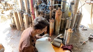 Submersible water pump  Restoration borewell motor winding [upl. by Glover]