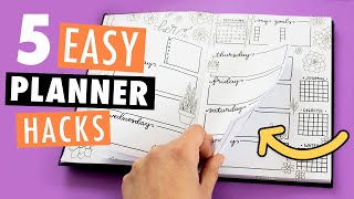 5 DIY PLANNER IDEAS  How to Organize Decorate amp Customize Your Planner [upl. by Graaf]