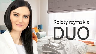 Roleta rzymska DUO  alternatywa dla firan i zasłon Dekoriapl [upl. by Lirrad]