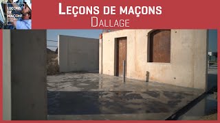 Les bons gestes en maçonnerie  Dallage [upl. by Quill]