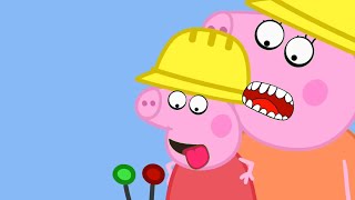 Peppa Pig Digger World Episode Funny Facial Expressions and Laughing Facss [upl. by Anelaj]