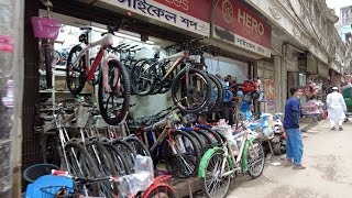 BANGSHAL CYCLE MARKET  Walking Tour Dhaka [upl. by Tomasina]