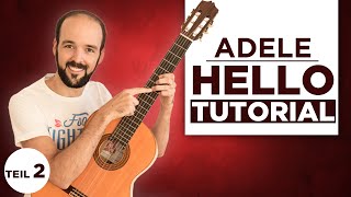 HELLO von ADELE  Gitarre lernen für Anfänger  Teil 2 [upl. by Kareem]