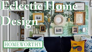 ECLECTIC INTERIOR DESIGN  Vintage Finds Unique Art and More [upl. by Isobel709]