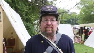 Civil War Reenactment in Oquawka Illinois [upl. by Linnea]