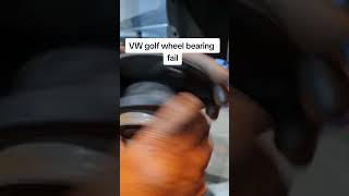 VM golf Wheel Bearing Fail automobile mechanic engine repair car shorts diy repaircar [upl. by Yaresed]