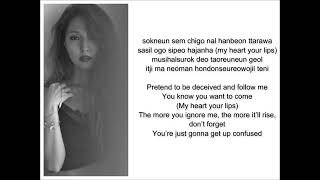 BoA  Kiss My Lips LyricsEnglish translation [upl. by Yrret]