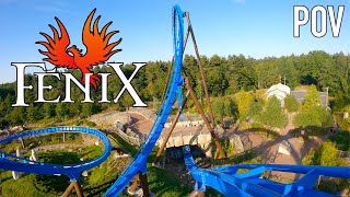 Fēnix Front Row POV Toverland  Super Forceful BampM Wing Coaster [upl. by Euqirat65]