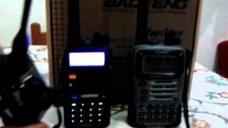 Baofeng uv5r vs Yaesu vx7r reactivity test [upl. by Kemp]