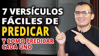 🔥 7 Versículos Bíblicos FÁCILES de PREDICAR y Cómo Predicar cada Uno por primera vez 📖🔴 [upl. by Derfnam]