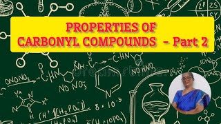 PROPERTIES OF CARBONYL COMPOUNDS  Part 2SapphireBlueChemspark class12 organic [upl. by Attecnoc]