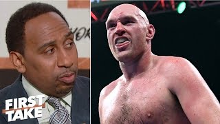 Tyson Fury brilliant for accusing Anthony Joshua of ducking Deontay Wilder  Stephen A  First Take [upl. by Wilcox]