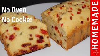 Cake Without Oven Fruit Cake Without Oven Easy Cake Recipe by HUMA IN THE KITCHEN [upl. by Witha55]