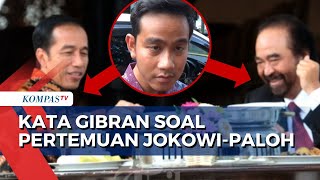 Respons Gibran Rakabuming Raka soal Pertemuan Presiden Jokowi dengan Surya Paloh [upl. by Manvil591]