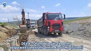 DRDP Cluj update șantierul DEx4 – drum de legătură pentru asigurarea conexiunii dintre A3 și DN1 [upl. by Leber]